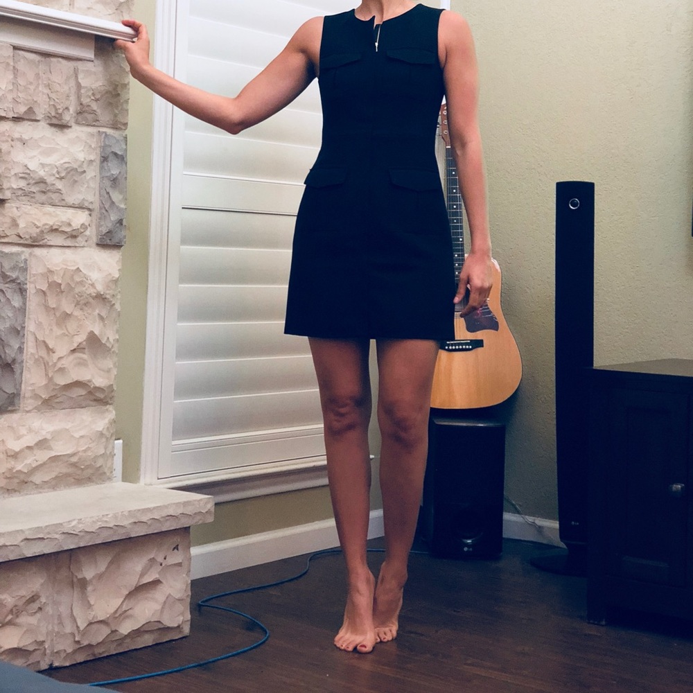 Navy blue work dress